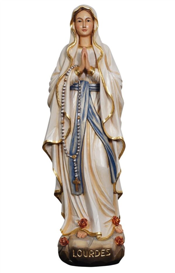 Wooden statue of Our Lady of Lourdes
