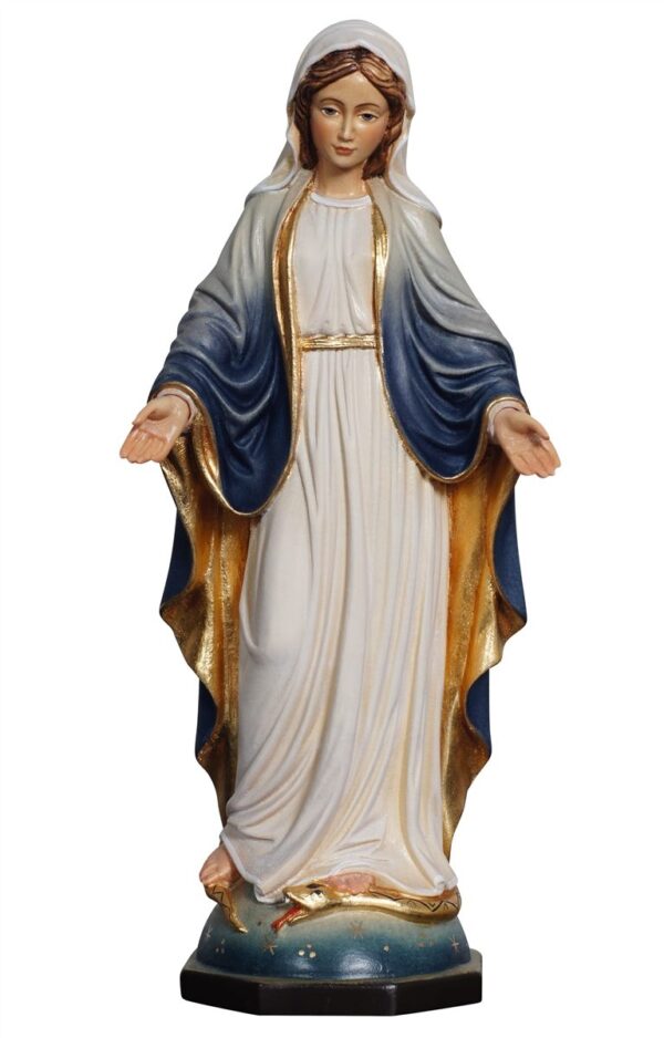 Statue of the Miraculous Virgin Mary in wood