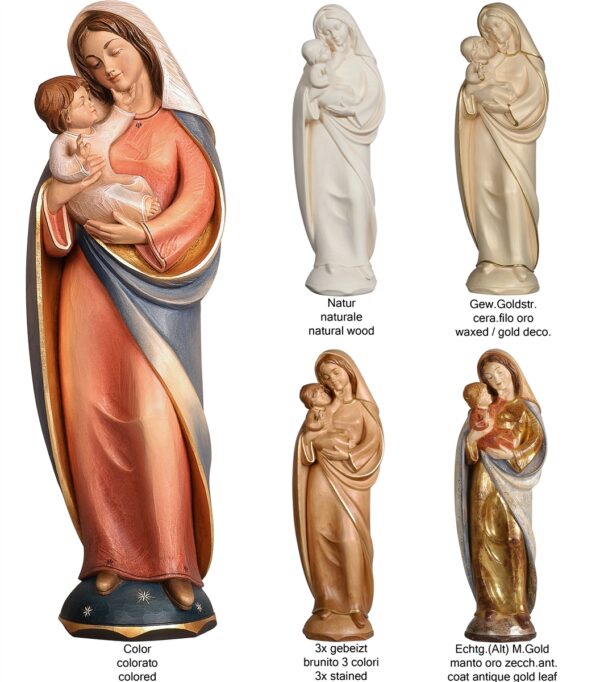 Wooden statue of Our Lady with the Infant Jesus