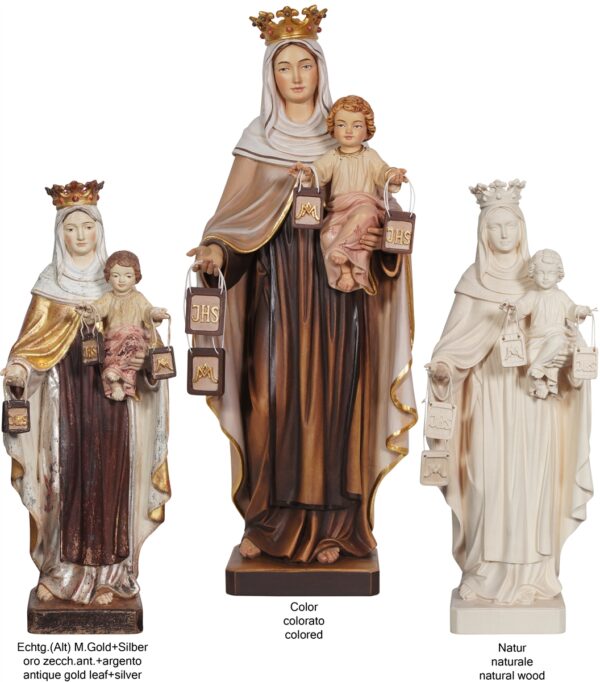 Statue of Our Lady of Mount Carmel in wood