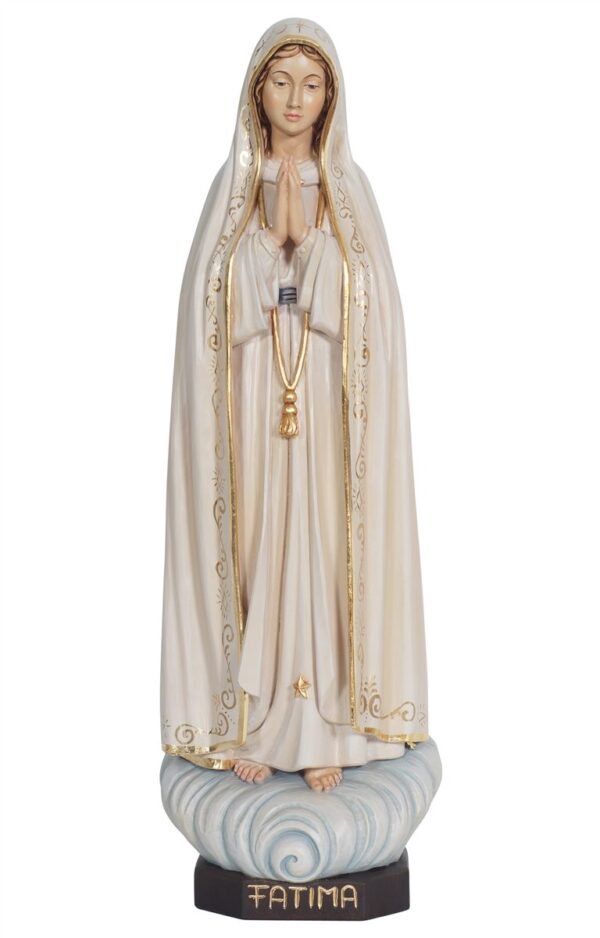 Wooden statue of Our Lady of Fatima