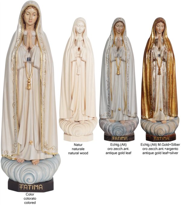 Wooden statue of Our Lady of Fatima