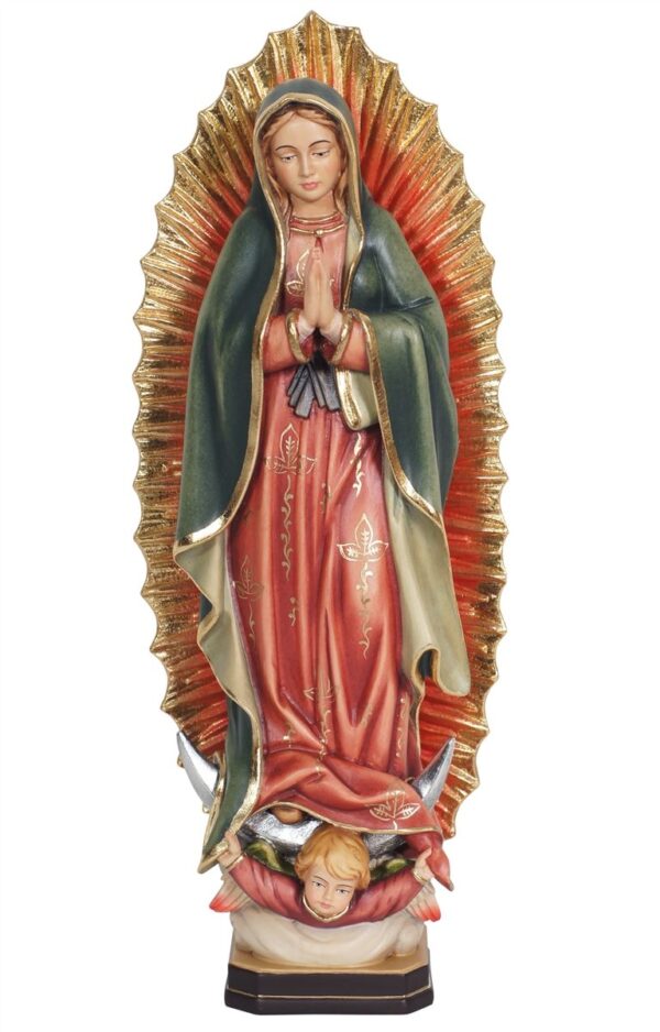 Wooden statue of Our Lady of Guadalupe