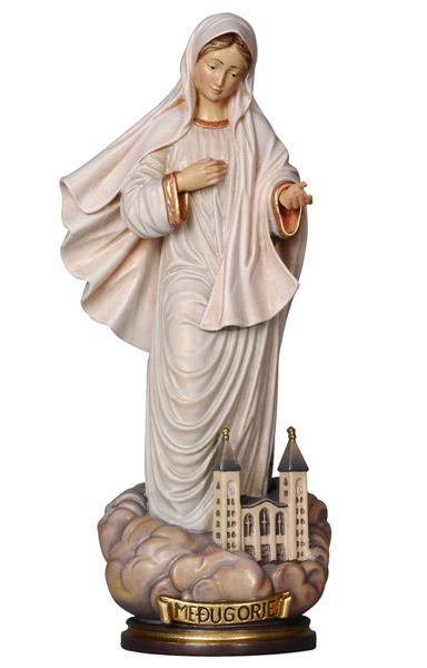 Wooden statue of Our Lady of Medjugorje from Val Gardena