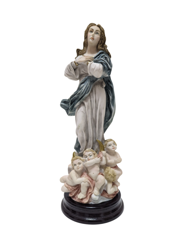 Statue of Our Lady of the Assumption in marble dust