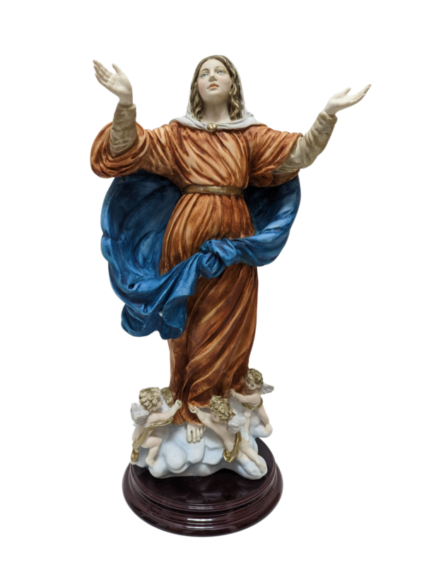 Statue of Our Lady of the Assumption in marble dust