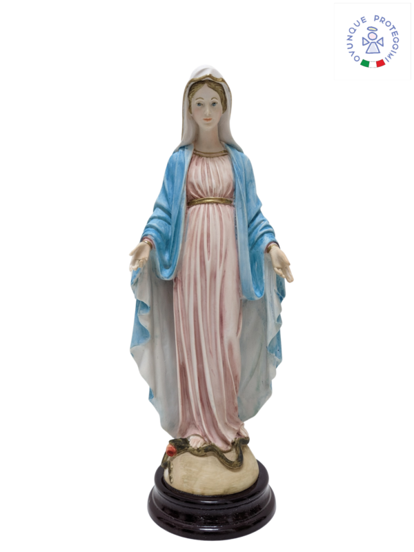 Statua della Madonna Miracolosa o Immacolata Concezione in polvere di marmo