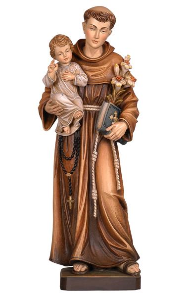 Statua di Sant' Antonio in legno. Statue of St. Anthony of Padua made of wood