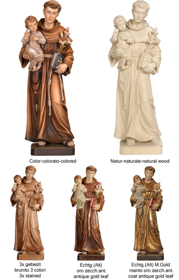 Statue of St. Anthony of Padua made of wood
