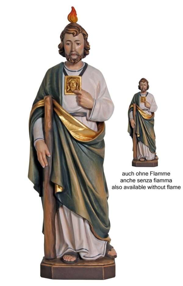 Statue of St. Jude in wood from Val Gardena