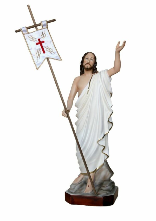 Statua di Gesù Risorto cm. 40 (15.75'') in resina