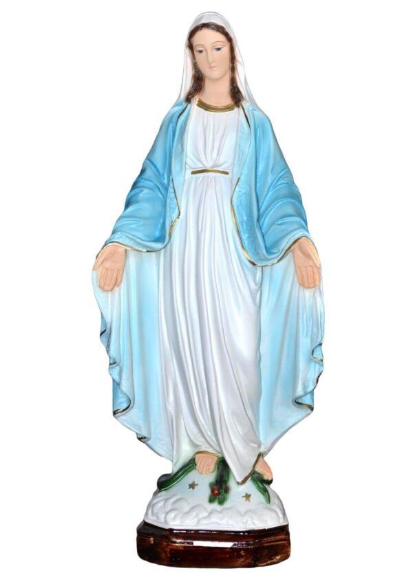 statua Madonna Miracolosa cm 47 per interni ed esterni