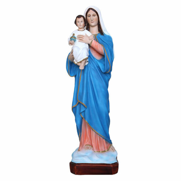 Statua Madonna con Bambino cm 50 (19,68'') in resina