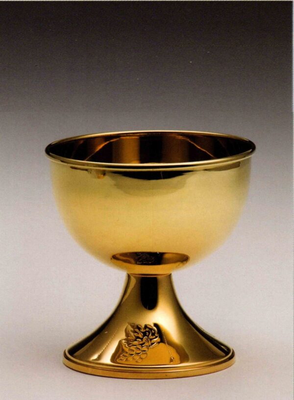 Pisside liturgica in argento dorato cm 12