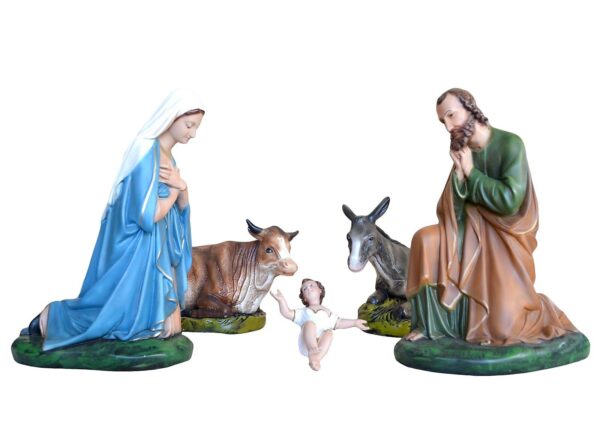 Statue Natività set 5 pezzi cm. 45 in resina