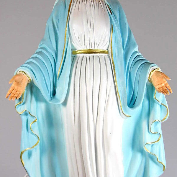 OVUNQUE PROTEGGIMI Statua Madonna Immacolata in resina cm. 40 con aureola  illuminata : : Casa e cucina