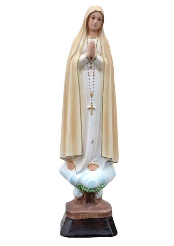 Statua Madonna di Fatima cm 35 (13,80'') in resina