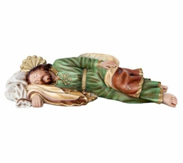 Statua San Giuseppe dormiente cm 30 (11,81'') in resina