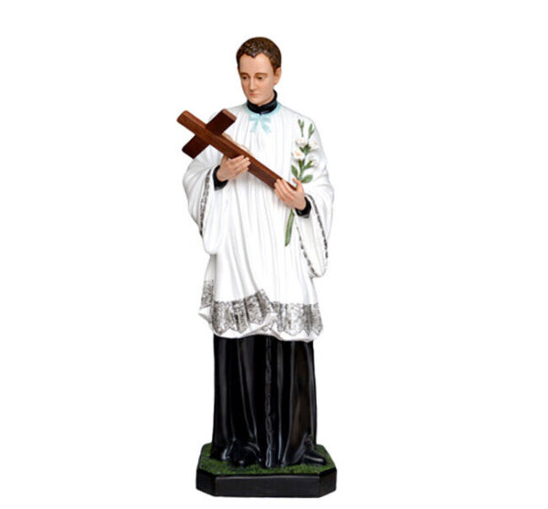 Statua San Luigi cm 170 (66,93'') in vetroresina con occhi di vetro