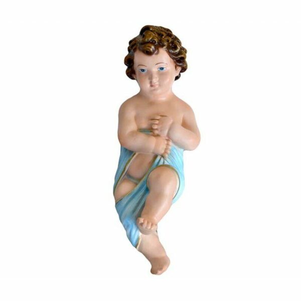 Statua Gesù Bambino in fasce cm 25 (9,84'') in resina