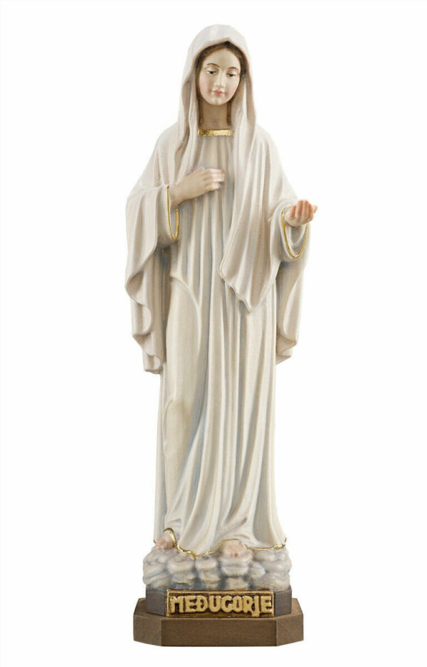 Statua della Madonna di Medjugorje in legno