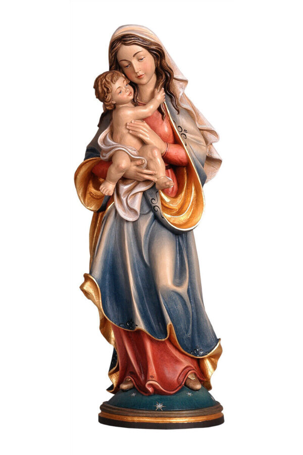 Statua Madonna della pace in legno della Val Gardena