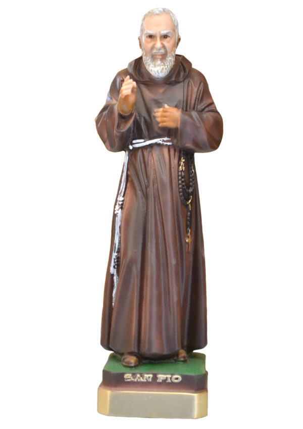 Statua Padre Pio cm 30 in resina