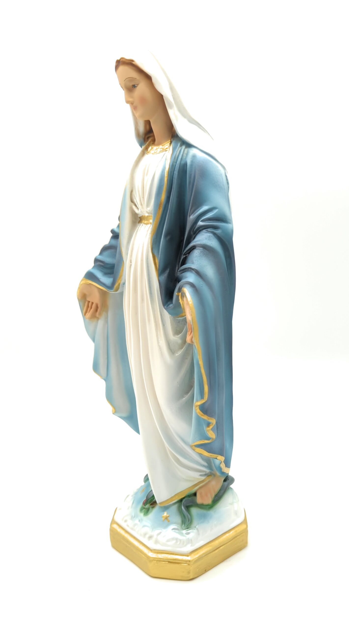 Statua Madonna Immacolata Concezione cm 35 (13.78'') in resina perlata -  Ovunque Proteggimi