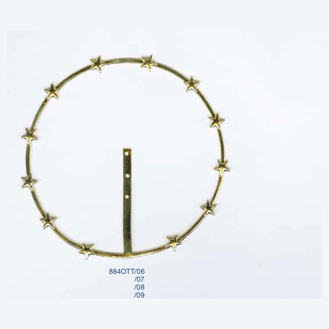Corona di spine per statue in ottone dorato diametro cm 18 prodotto  artigianale - Ovunque Proteggimi