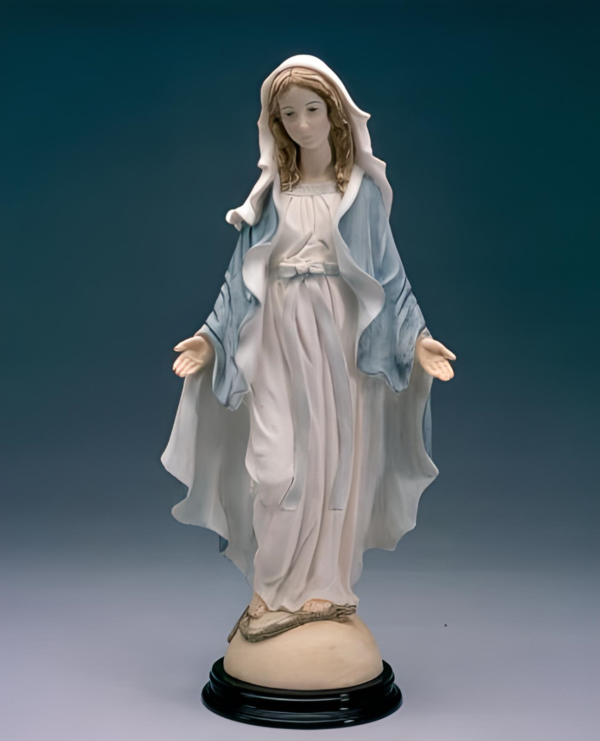 Statua della Madonna Miracolosa o Immacolata Concezione in polvere di marmo