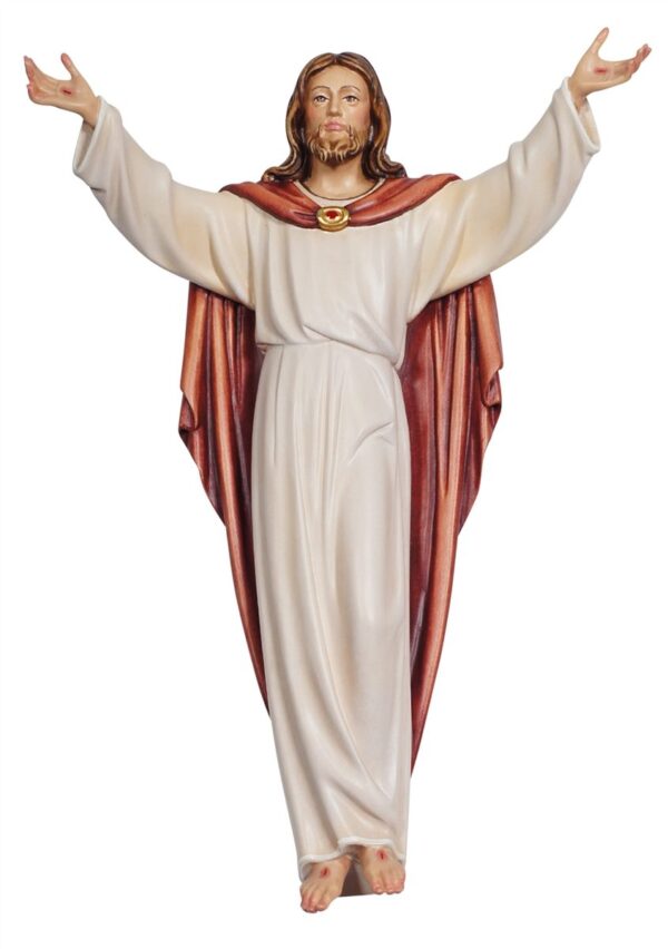 Statua Cristo Risorto in legno per croce
