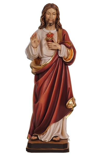 Statue of the Sacred Heart of Jesus in wood