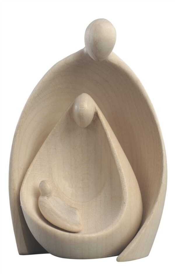 Modern Holy Family in wood