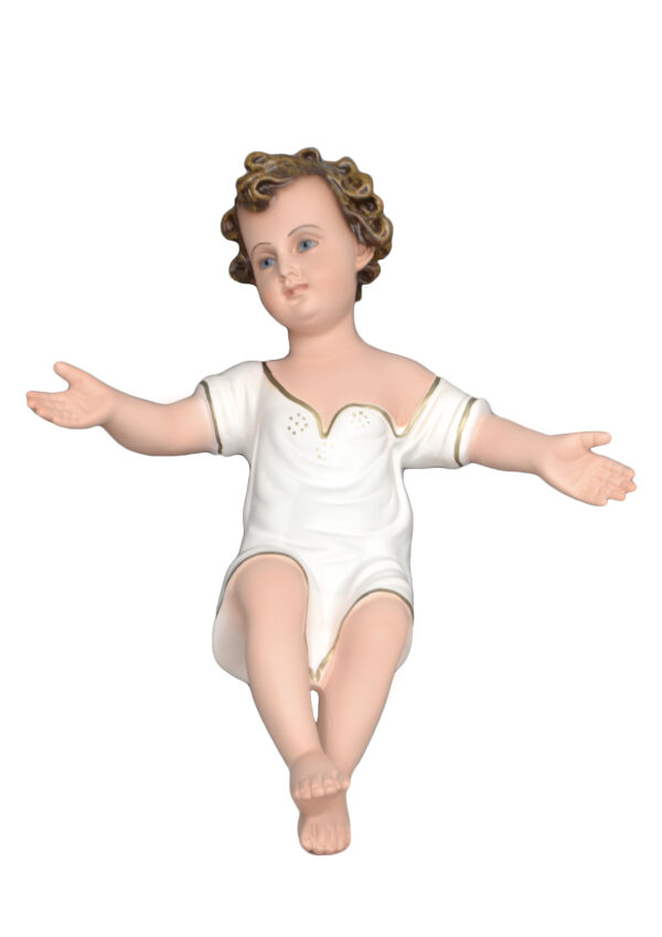 Statua Gesù Bambino in resina cm 30 per natività cm 65