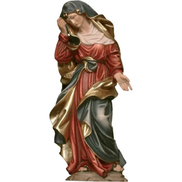 Statua della Madonna Addolorata in legno
