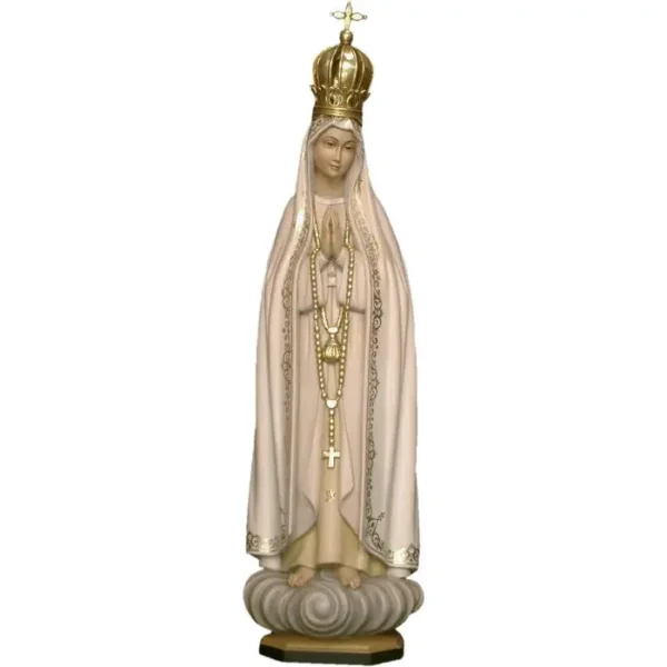 Statua Madonna di Fatima in legno