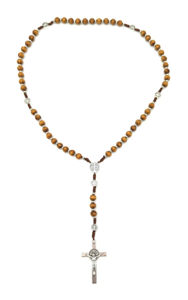 rosario in legno e corda di San Benedetto
