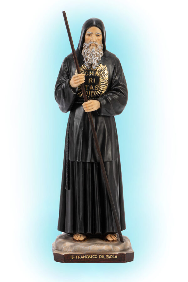Statua San Francesco di Paola cm 35 (13.78'') in resina