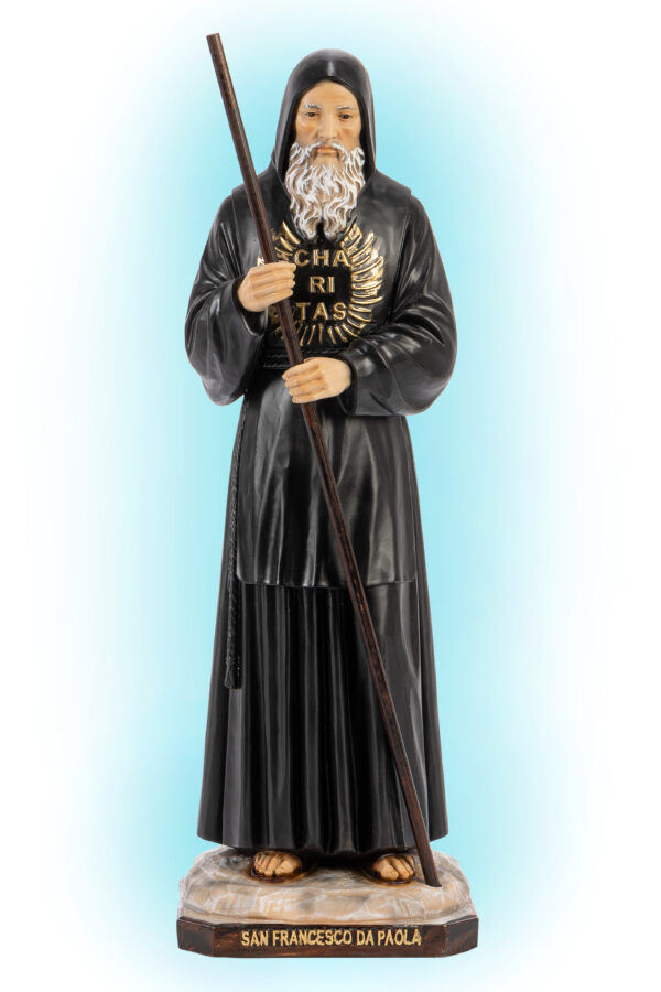 Statua San Francesco di Paola cm 45 (21.65'') in resina