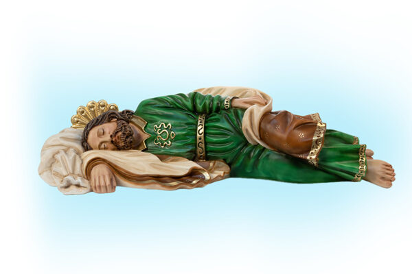 statua san giuseppe dormiente in resina