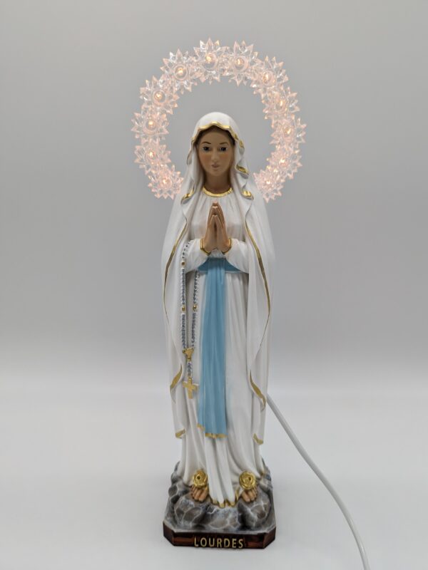 statua in resina Madonna di Lourdes cm 50