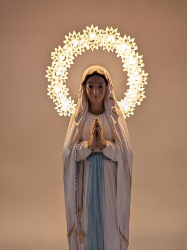 statua in resina Madonna di Lourdes cm 50