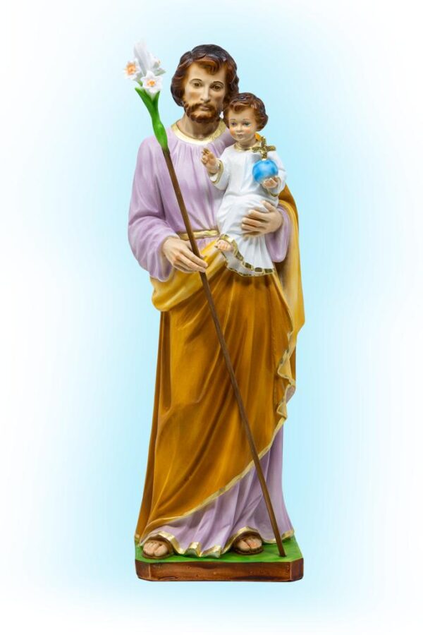 Statua san Giuseppe cm 30 con Gesù Bambino