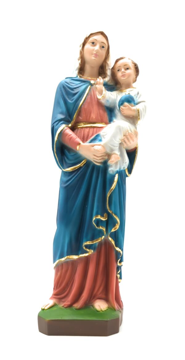 Statua Madonna con Bambino cm 30