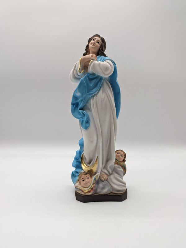 Statua Madonna Assunta del Murillo con angeli