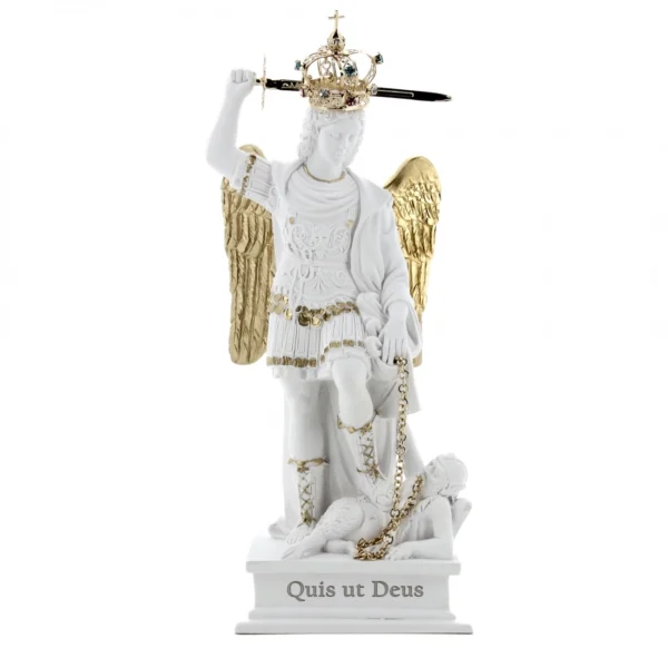 Statua San Michele bianco