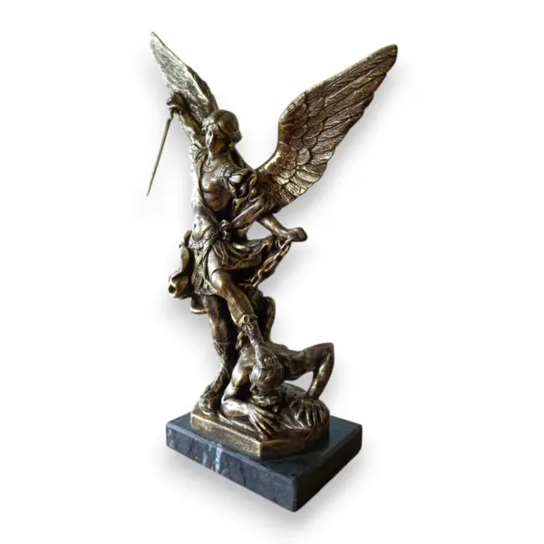 Statua San Michele Arcangelo 30 cm bronzo